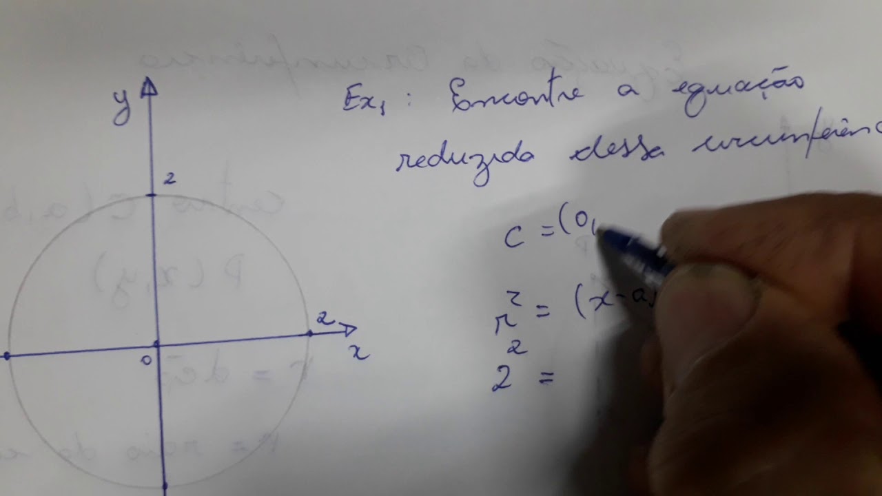 Determine A Equação De Cada Circunferencia Abaixo