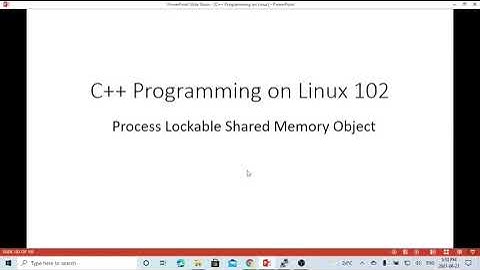 C++ Programming on Linux - Process Lockable Shared Memory Object