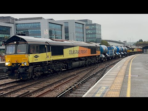 66848 + 66847 Colas Railfreight at Sheffield railway station 