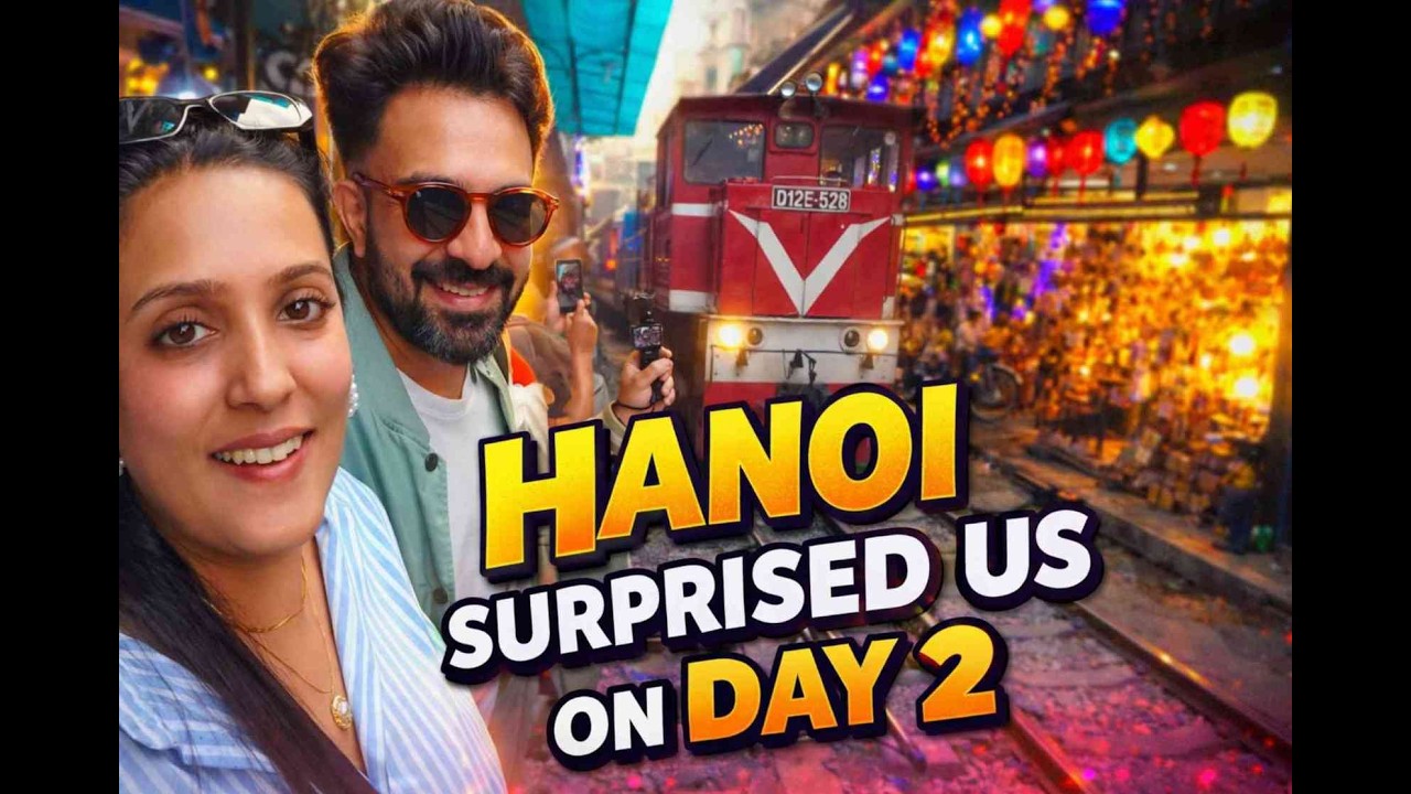 Hanoi Day 2 | Temples, Train Street & Hidden Cafés – Vietnam Travel Vlog ✈️ 🌏 📍 ☕ 🎥 😍