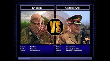 Toxin General VS Tank General [C&C Zero Hour Challenge] [Hard]