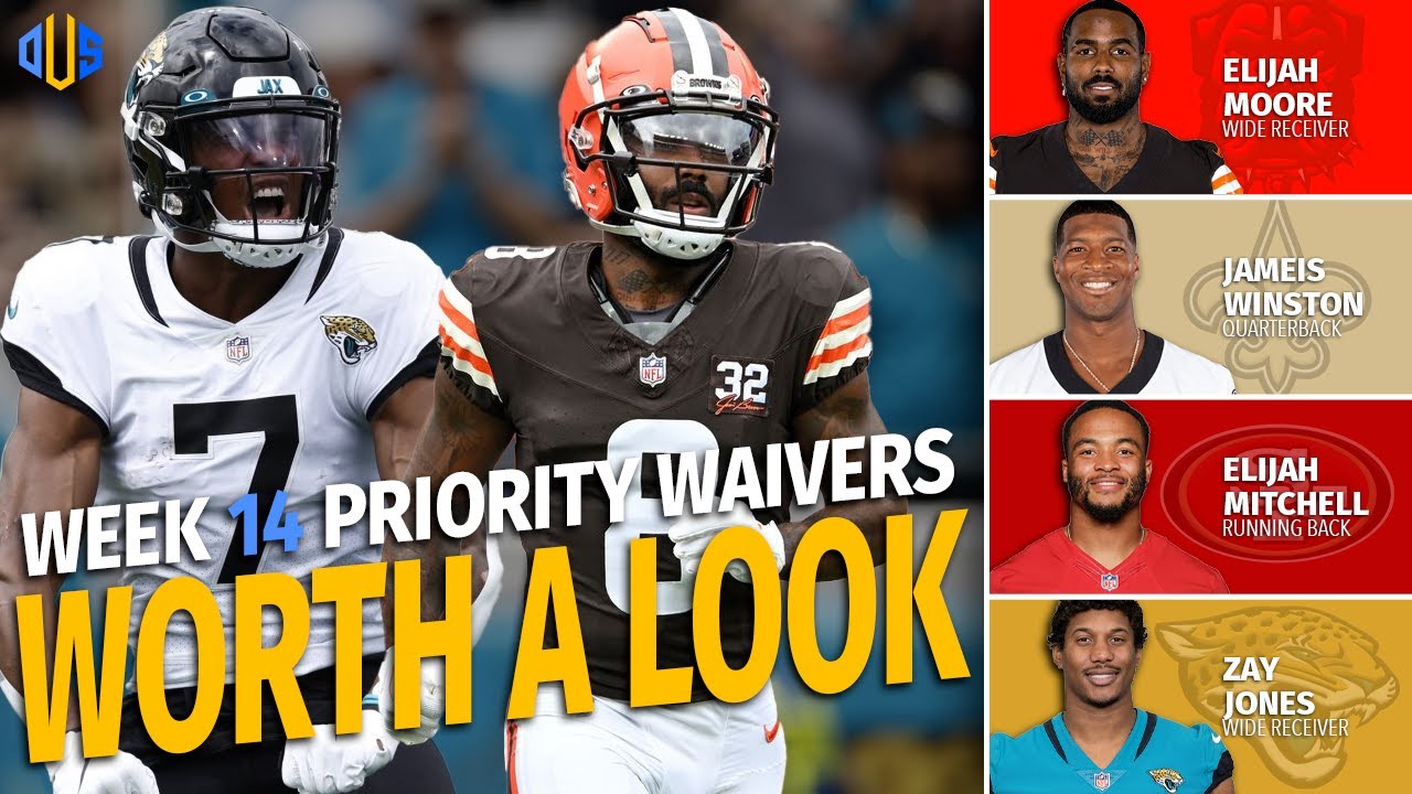 Week 14 Priority Waiver Wire | Players Worth a Look to Add to Your Roster