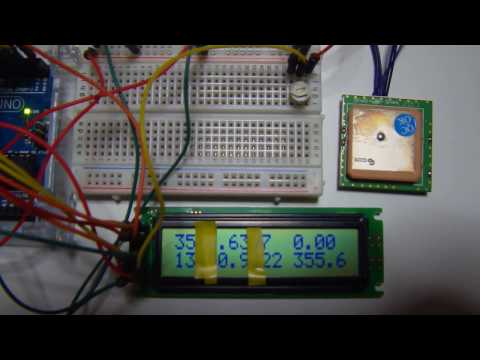 ARDUINO GPSモジュール（ＧＴ－７２０Ｆ）＆ＬＣＤ