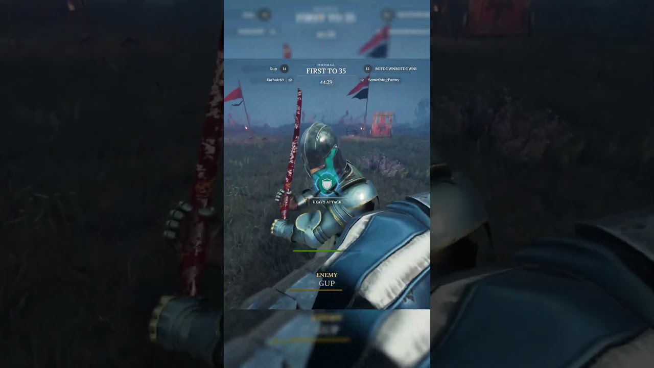 Facing an honorable opponent with a Messer in a chivalry 2 duel!