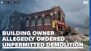 Worker says building owner ordered unpermitted demolition of historic Fifth Ward Church