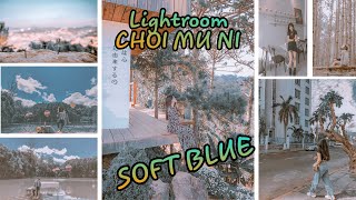 Soft Blue | Lightroom Mobile Presets Free DNG | CHOI MU NI ( nền xanh mềm mại )