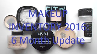 Makeup Inventory 2016: 6 Month Update