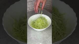 Несправедливо забытый салат из зеленой редьки#рецепты#ужин#простоивкусно#вкусно#салат