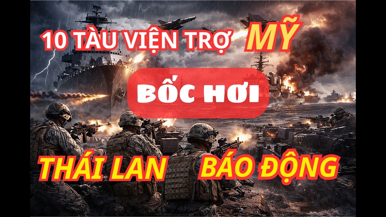 10 Tàu Viện Trợ Mỹ “BỐC HƠI” — Thái Lan BÁO ĐỘNG