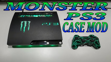 How To Install Ledz Plus Monster Logo Case Cutout In a PS3 Slim  CFW/HEN/OFW (2020)