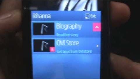 The Rihanna App on Symbian S60