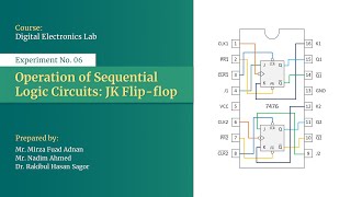 Experiment 6  Operation of Sequential Logic Circuits JK Flip flop