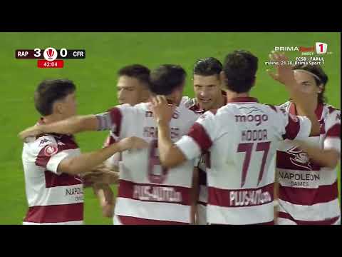 REZUMAT: Rapid - CFR Cluj 3-1. Pancu şi-a învins fosta echipă, după o repriză de vis