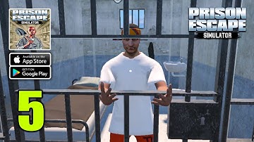 Prison Escape Simulator 3D Gameplay Walkthrough Part 5 - DAY 5 (Android, iOS)
