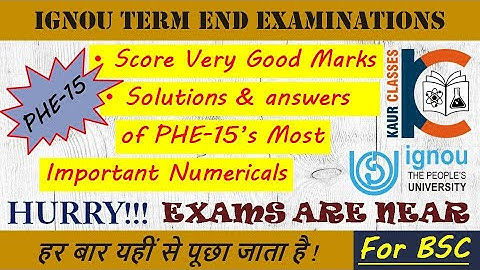 PHE-15 | SOL. & ANSWERS Part-1 of Most Imp. Ques. | Astronomy and Astrophysics | TEE | BSC | IGNOU |