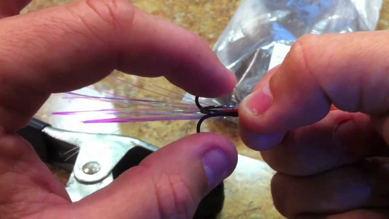 How to Tie Bucktail Treble Hooks (Part 1 of 2) YouTube