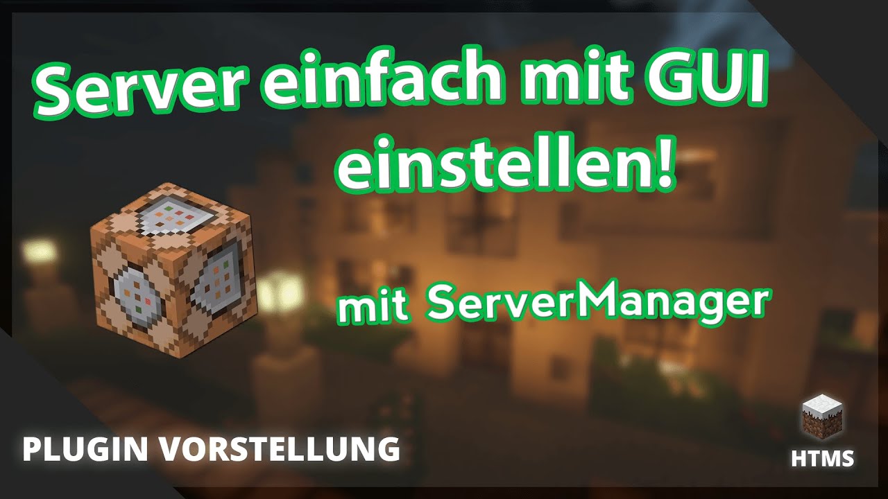 Server ganz einfach mit GUI einstellen! - ServerManager [1.16]