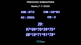 PREDIKSI SGP 7 JULI 2025 RUMUS JITU SGP KEPALA EKOR HARI INI