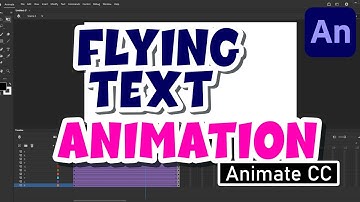Flying Text Animation in Animate CC @vikas-tech