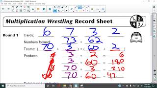 Lesson 4 10   Multiplication Wresting   Grade 4 EDM