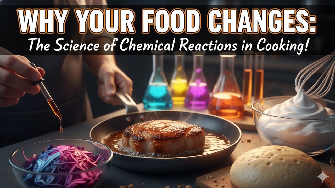 Почему ваша еда меняется: наука о химических реакциях в кулинарии!