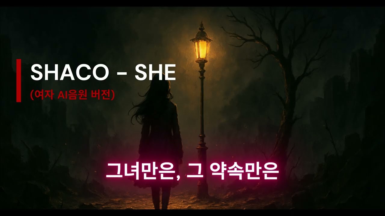 [AI여자음원]  "SHE - SHACO" 감성 가득한 K-POP 스타일 자작곡 🎧｜Suno AI 생성 음악