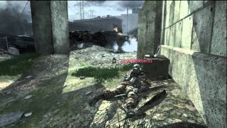 MW3 SICK Blind Jumping Throwing Knife Kill on Headquarters HD