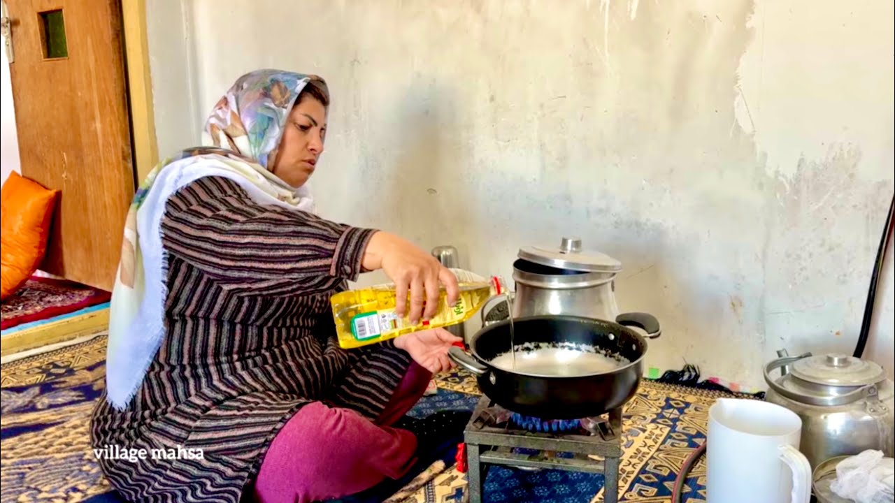 Village Life: Life in an Ancient Iranian Mountain Village | Cooking the Most Delicious Chicken Coco