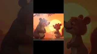 Benny the Bear and his Forest Friends find a waterfall - Kids Animation
