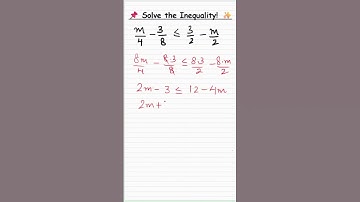 Inequality Solved Step-by-Step #gedmath #inequalities #solving #grade 9 #inequalityreasoning