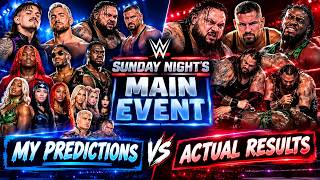 WWE Sunday Night’s Main Event Results vs My Predictions! | Sept. 6, 2026