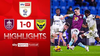 OWN GOAL spoils the Yellows nine-game unbeaten run 😬 | Burnley 1-0 Oxford Utd | EFL Highlights