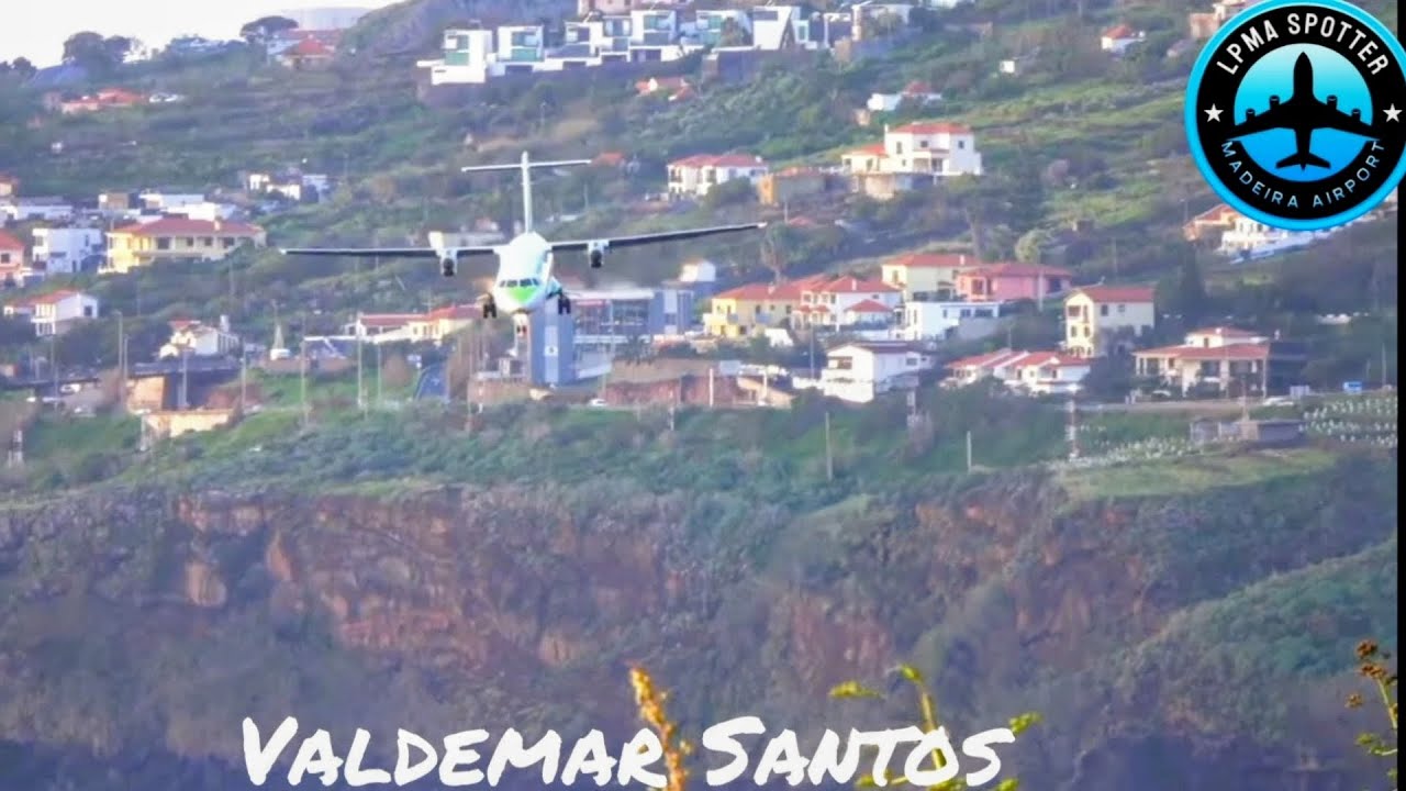 SPECTACULAR ATR72 NOSE-DOWN LANDING at Madeira Airport ✈️