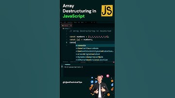Array Destructuring in JavaScript || #viralvideo  #shortvideo #shorts #trending #trending #tech