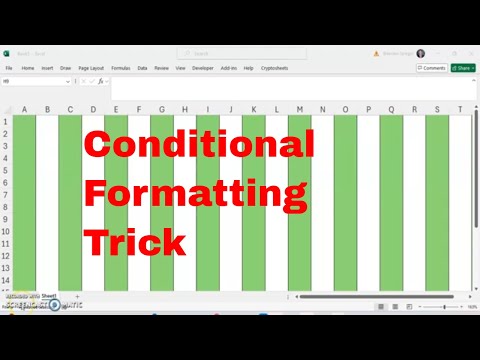 Conditional Formatting for Dynamic Banded Columns in Microsoft Excel Without Using a Table! #msexcel
