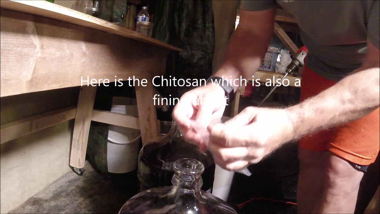 Adding the preservatives and fining agents