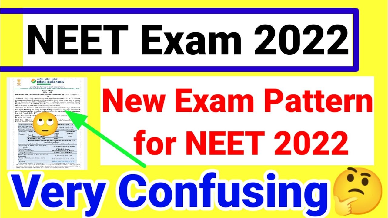 🔴Big Change in NEET 2022 Exam Pattern||NEET 2022 New Change
