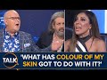 You really are racist  james whale storms out of clash with narinder kaur