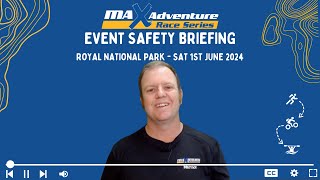 Max Adventure Race Royal National Park 2024 Event Safety Briefing
