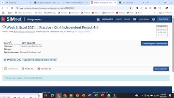 Excel 2021 In Practice Ch 4 Independent Project 4-4 | Independent Project 4-4 |