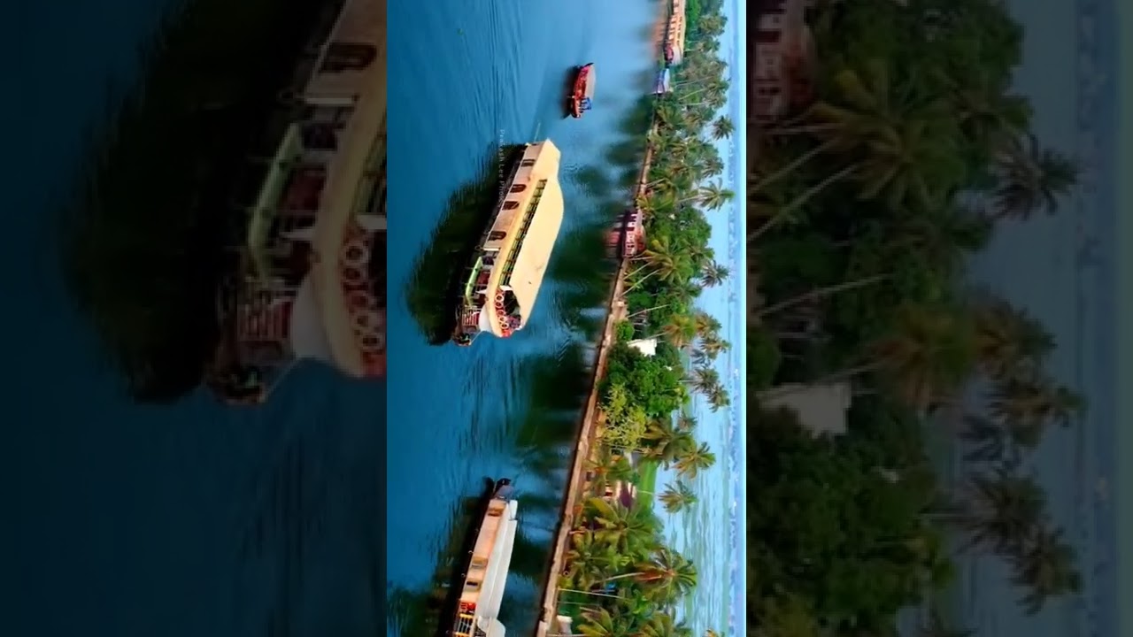 Alappuzha house boat | kerala | Drone shot | cinematic view.