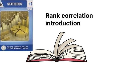 Rank correlation introduction ch 15 lec 23