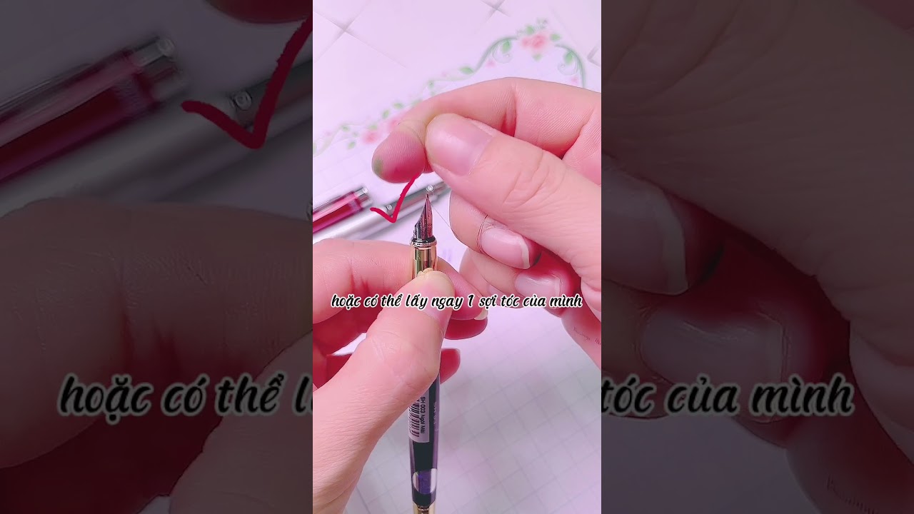 Cách khắc phục bút máy viết bị tắc mực | Bút mài thầy... - youtube