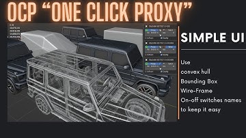 Blender tutorial for OCP "One Click Proxy"