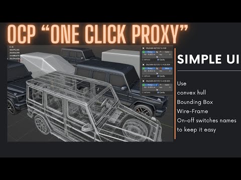 Blender tutorial for OCP "One Click Proxy"