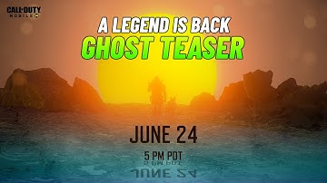 CODM LEGENDARY GHOST TEASER | COD MOBILE SEASON 5 LEGENDARY GHOST FIRST LOOK REVEAL TRAILER