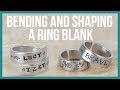 How to Metal Stamp, Bend, Curl and Shape a Flat Ring Blank - Beaducation.com