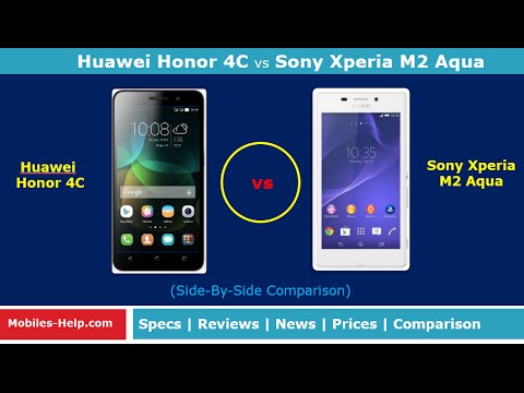 Huawei Honor 4C vs Sony Xperia M2 Aqua (Side-By-Side ...