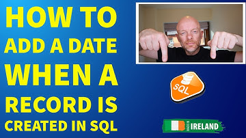 How to Add a Date When a Record is Created in SQL