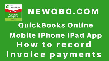 QuickBooks Online Mobile iPhone iPad App: How to record invoice payments with bank feed